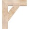 Ekena Millwork Traditional Block Smooth Bracket w/ Offset Brace, Douglas Fir, 7 1/2"W x 24"D x 28"H BKT0806X24X28TRA05SDF - alternate 3